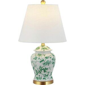 Chinoiserie ginger jar table lamp LED bulb included for bedroom living room deco